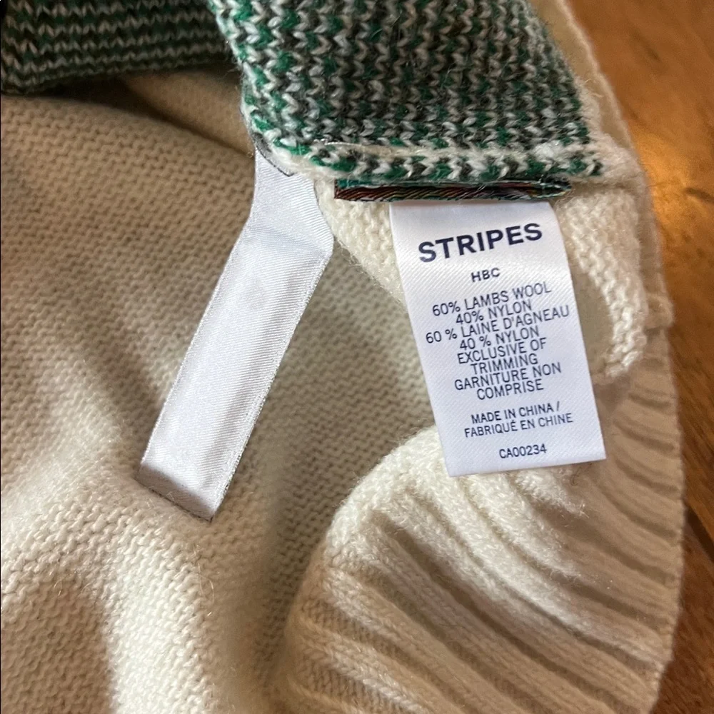 NWT HBC Stripes Medium Sweater - Picture 9 of 12